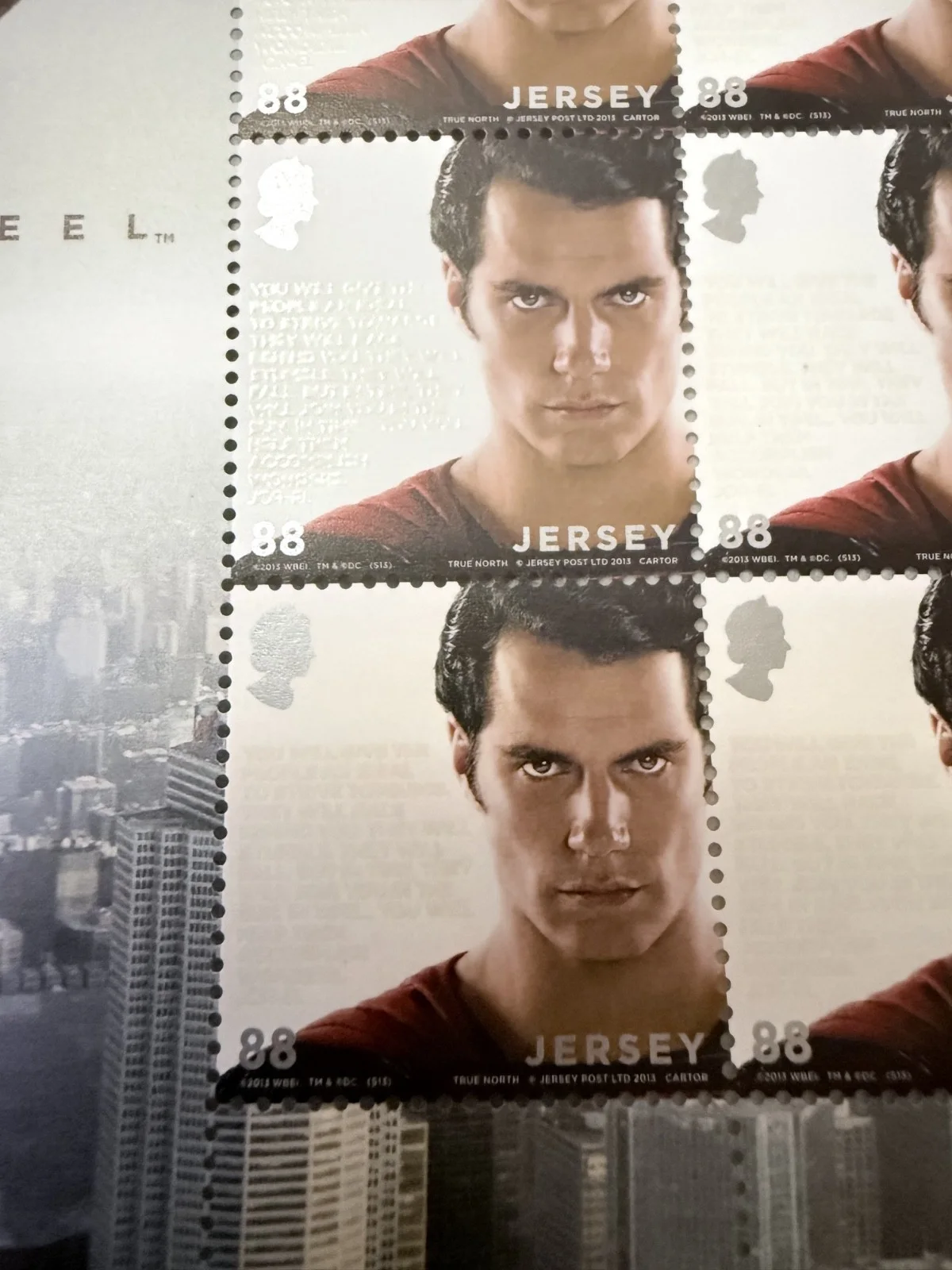 Jersey Post man of steel stamps, image 3