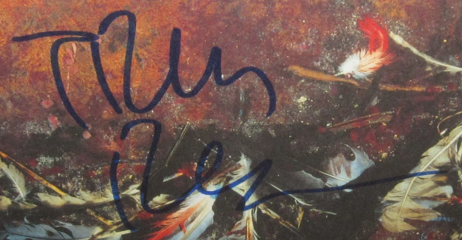TRENT REZNOR SIGNED NINE INCH NAILS THE DOWNWARD SPIRAL ALBUM SLEEVE BECKETT LOA, изображение 2