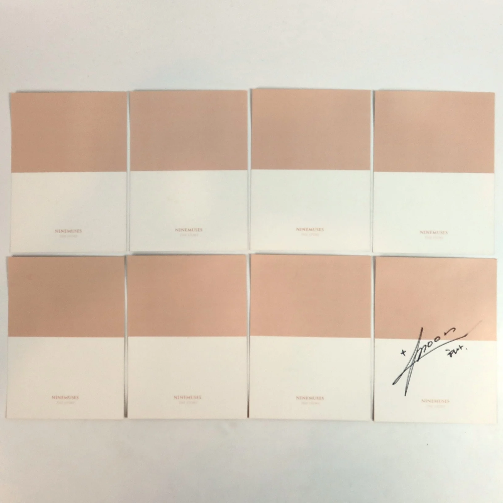 Nine Muses - The Story Postcard Set Hyuna Signed 9Muses, image 3