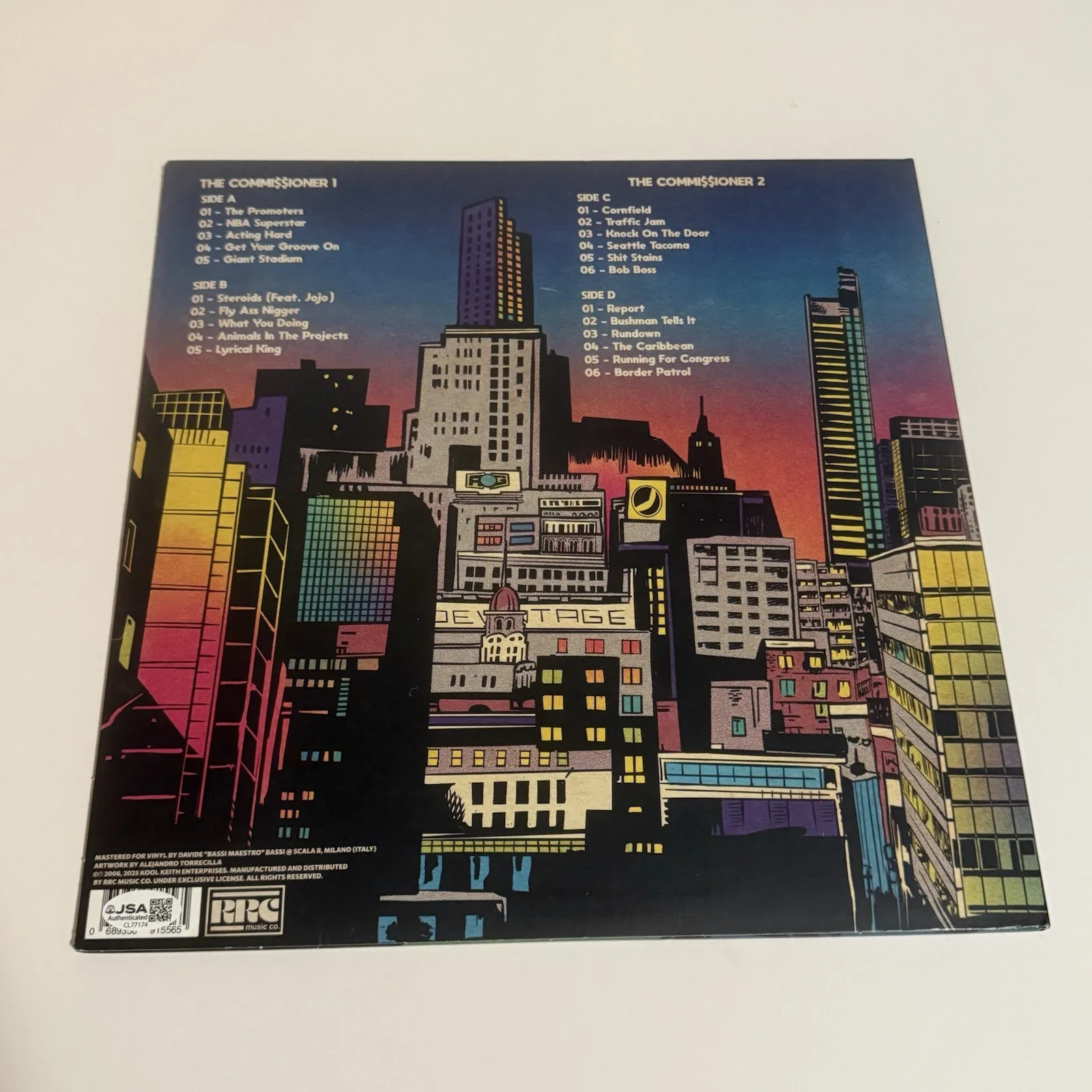 KOOL KEITH SIGNED THE COMMISSIONER VINYL RECORD DR OCTAGON COMMI$$IONER JSA COA, изображение 2