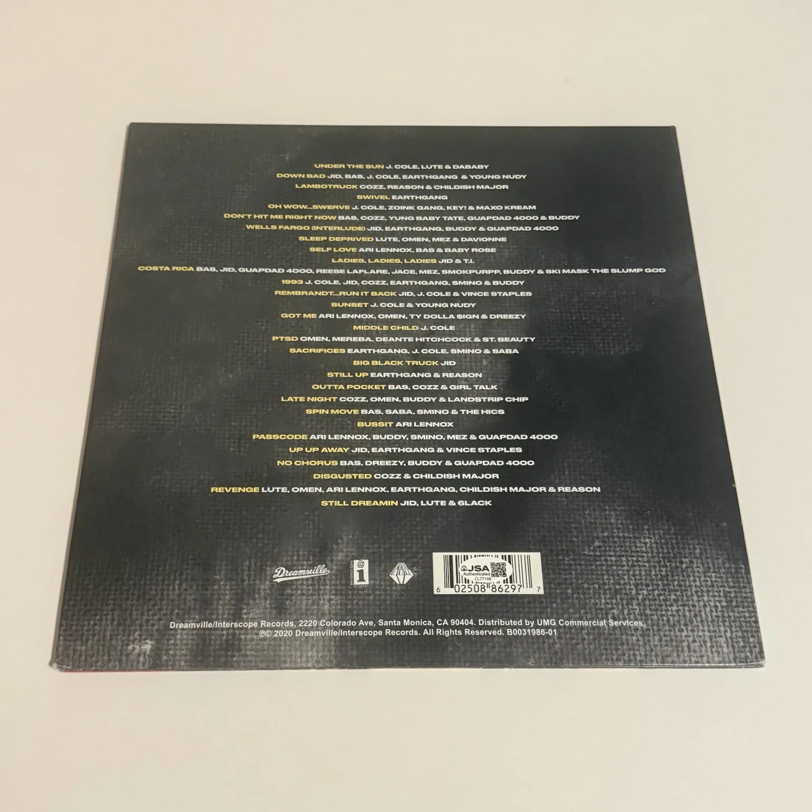 JID SIGNED REVENGE OF THE DREAMERS DIRECTORS CUT VINYL RECORD J.I.D JSA COA, изображение 3