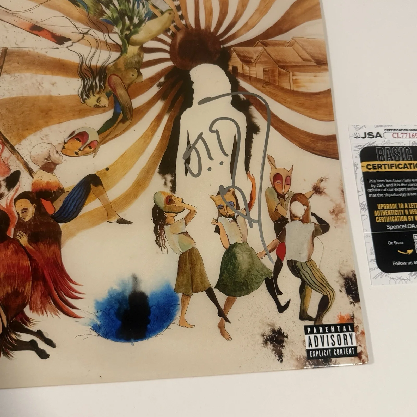 JID SIGNED GOD DOES LIKE UGLY VINYL RECORD FOREVER STORY J.I.D JSA COA, image 2