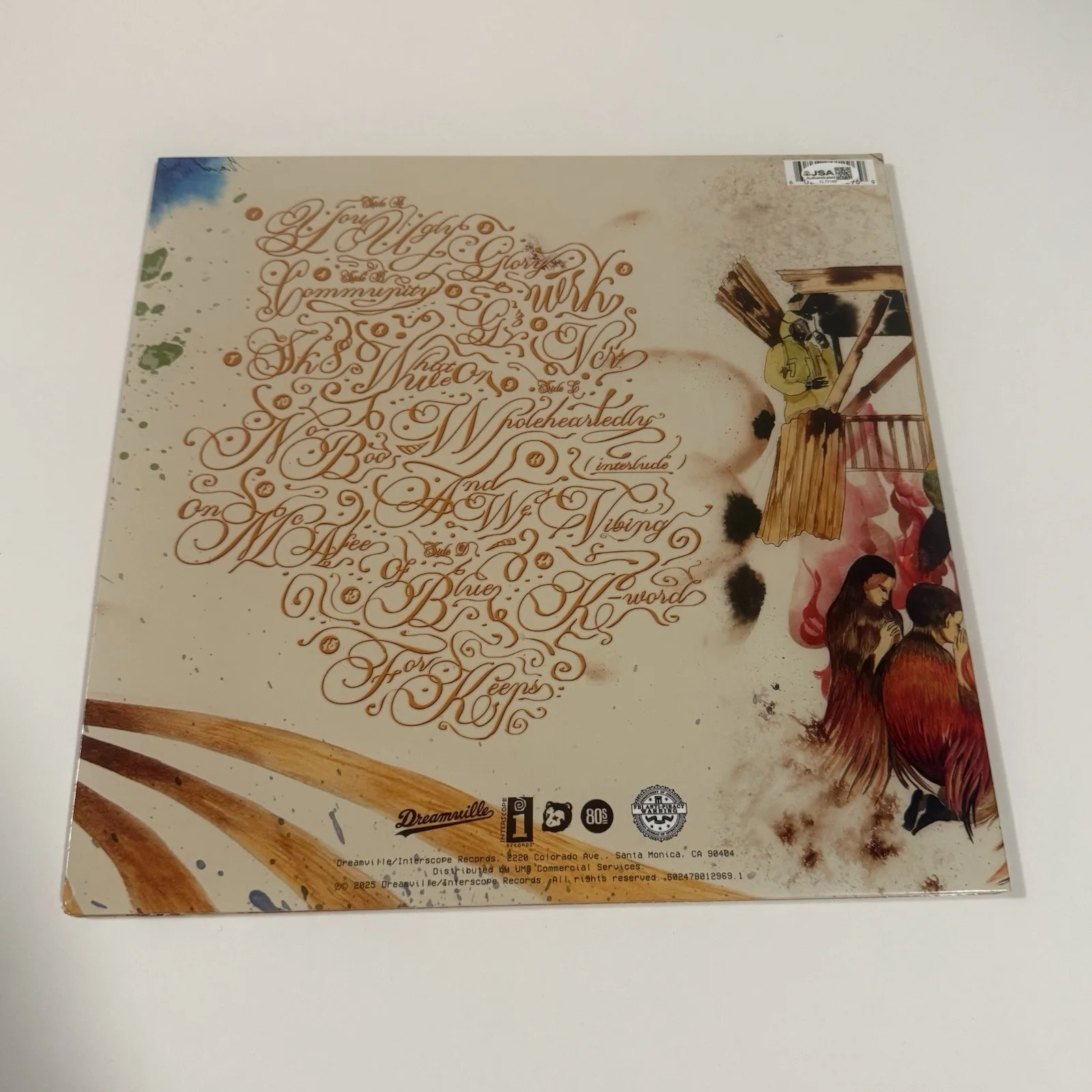 JID SIGNED GOD DOES LIKE UGLY VINYL RECORD FOREVER STORY J.I.D JSA COA, image 3