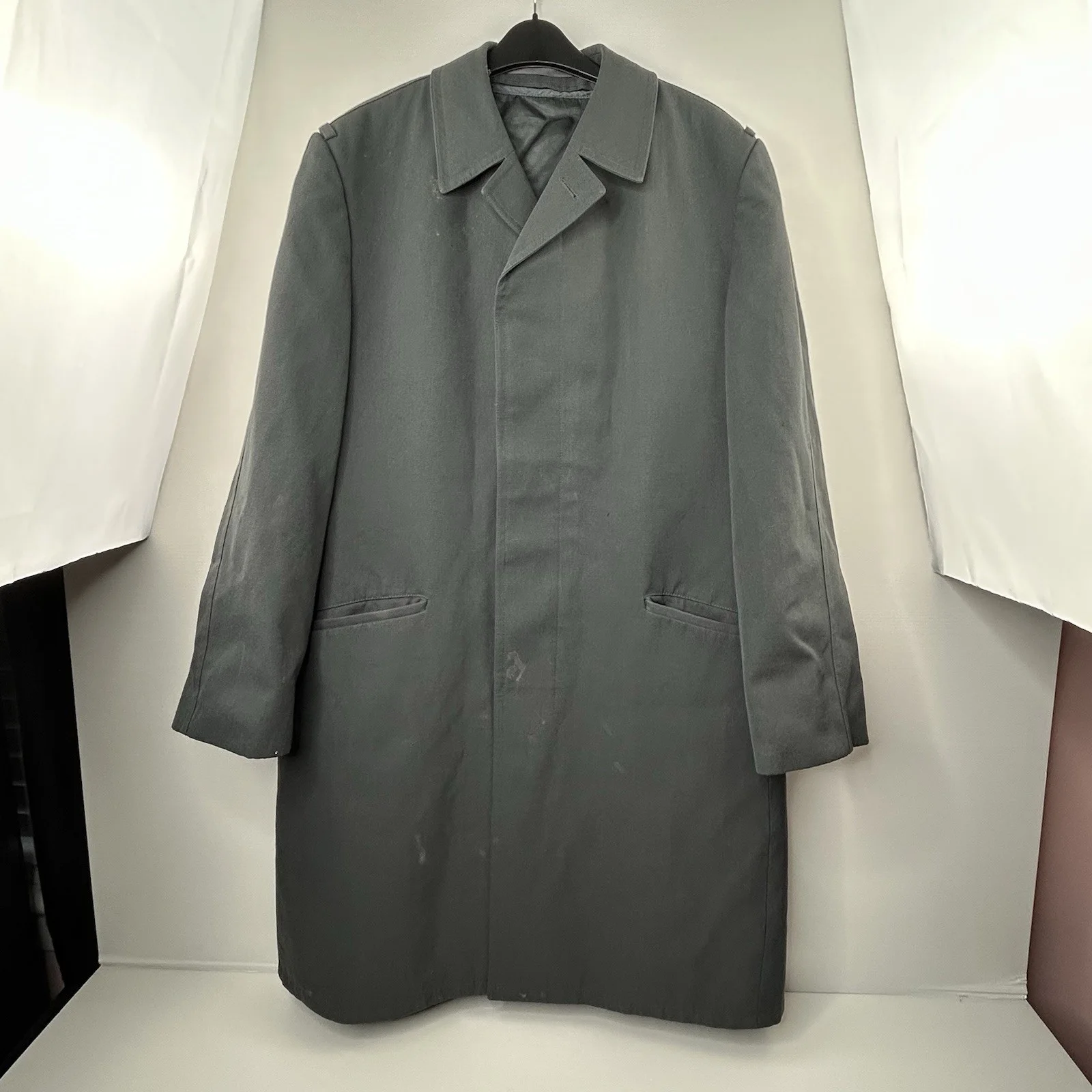 DDR NVA Winter Coat 1970s East German Cold War Overcoat Lined 27, изображение 2