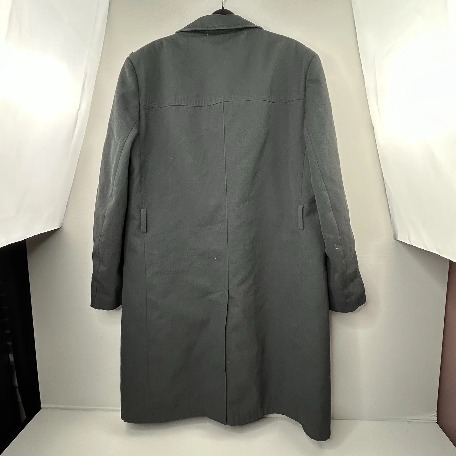 DDR NVA Winter Coat 1970s East German Cold War Overcoat Lined 27, изображение 3