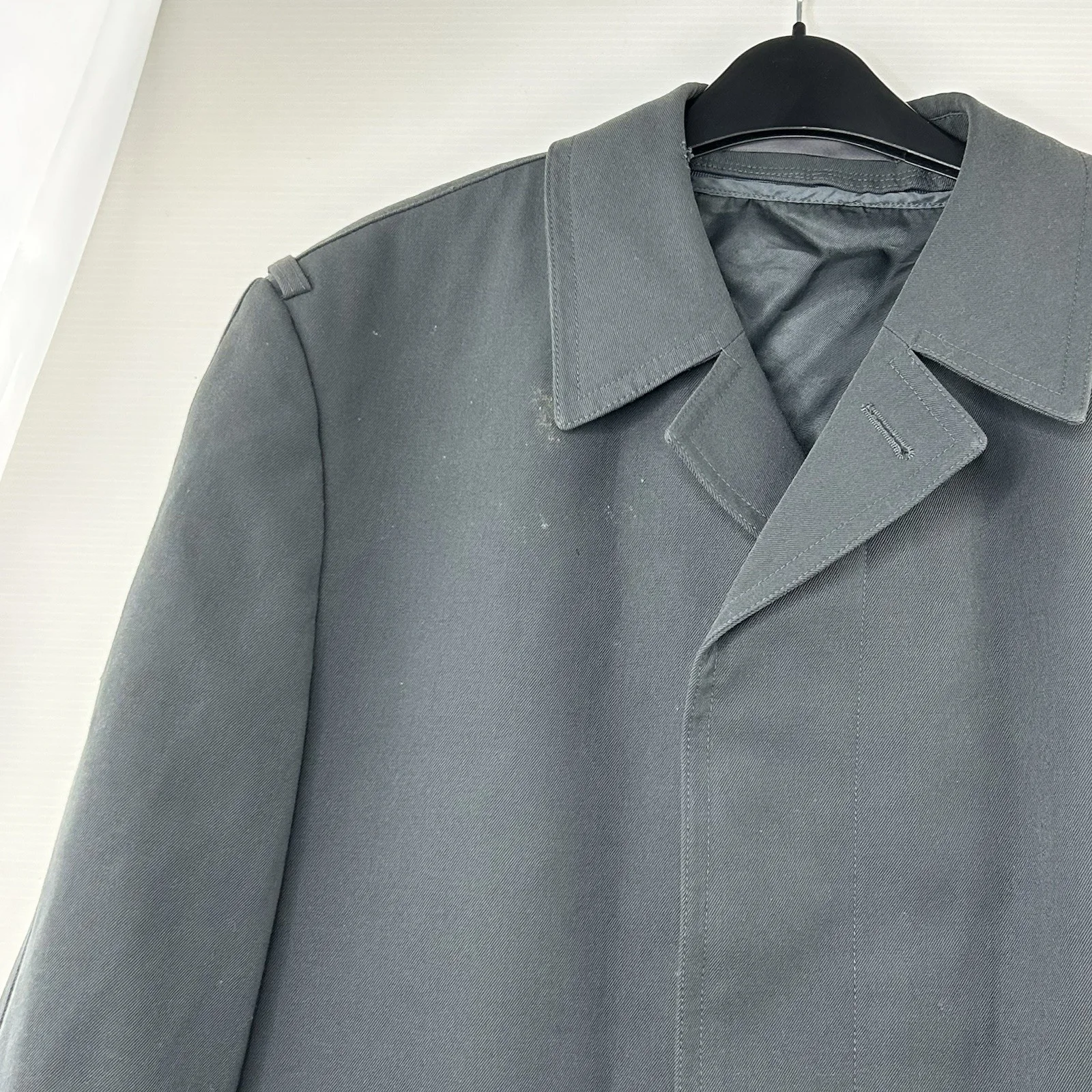 DDR NVA Winter Coat 1970s East German Cold War Overcoat Lined 27, изображение 5