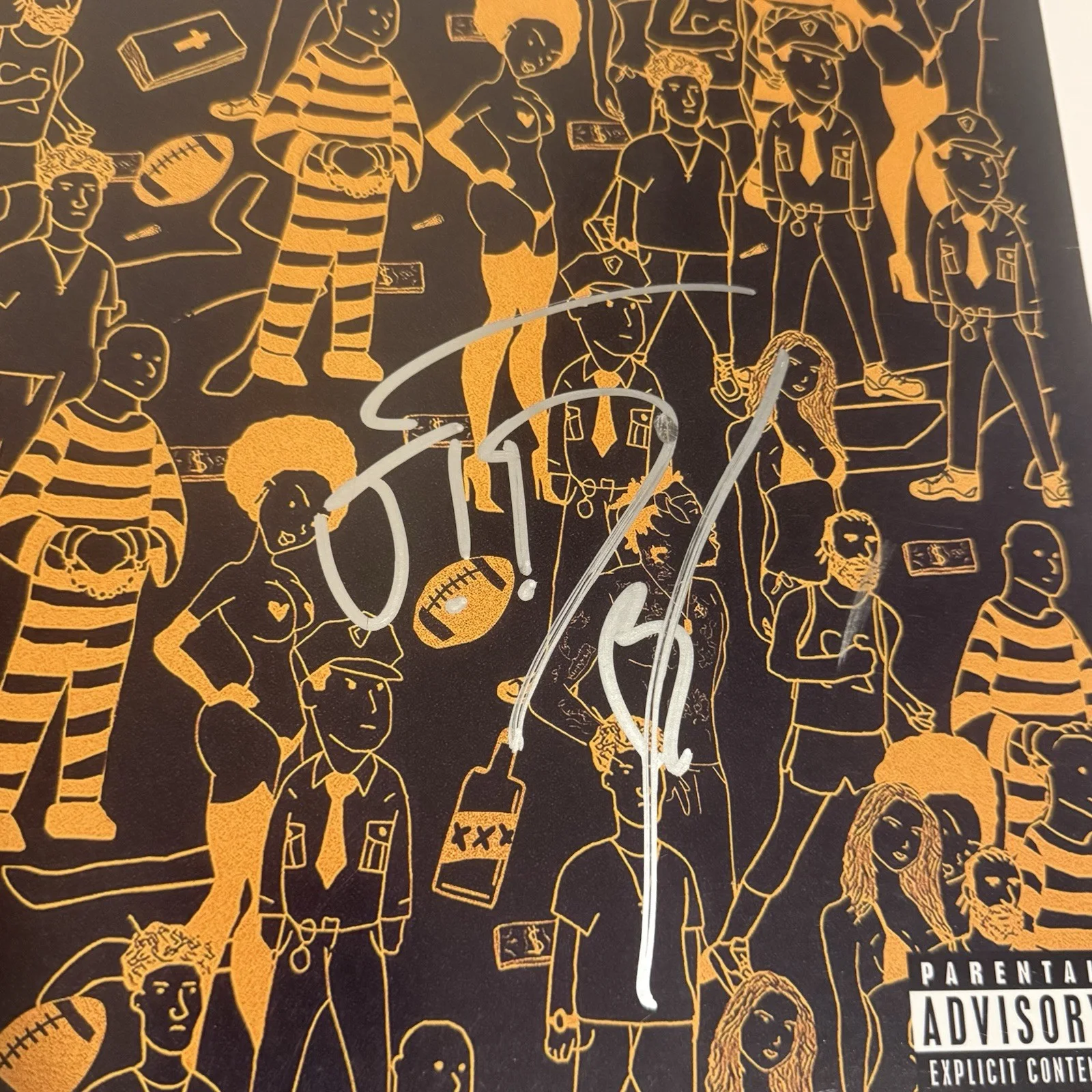 JID SIGNED THE NEVER STORY VINYL RECORD DREAMVILLE J.I.D JSA COA, image 2