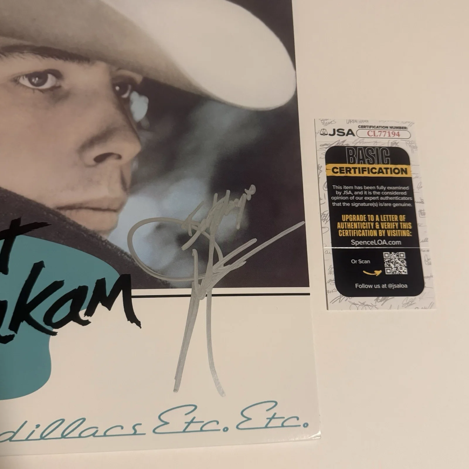 DWIGHT YOAKAM SIGNED GUITARS CADILLACS ETC ETC WITH JSA COA, image 2