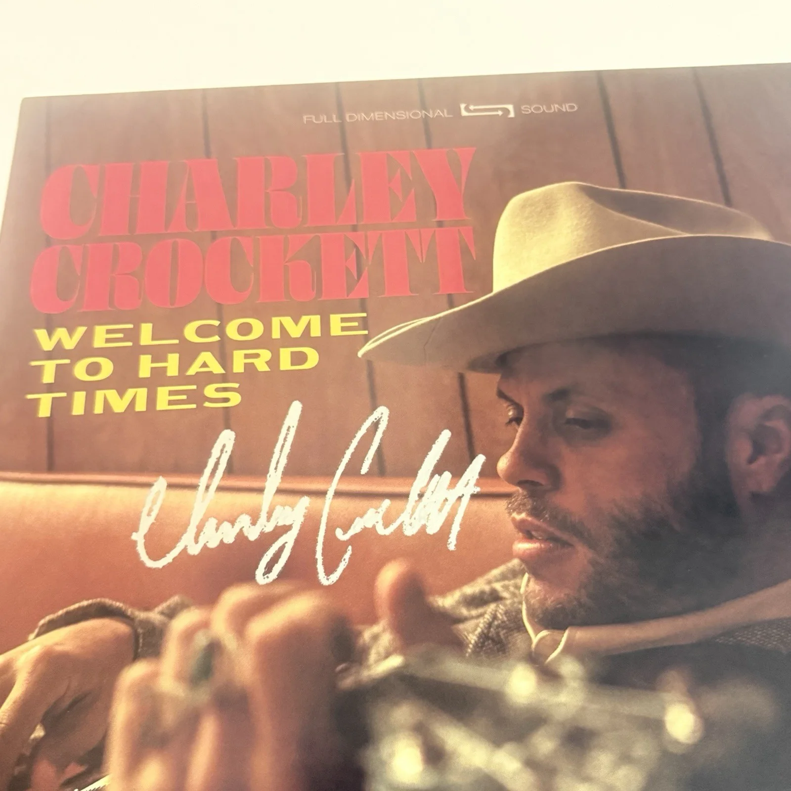 CHARLEY CROCKETT SIGNED WELCOME TO HARD TIMES VINYL RECORD JSA COA, изображение 2