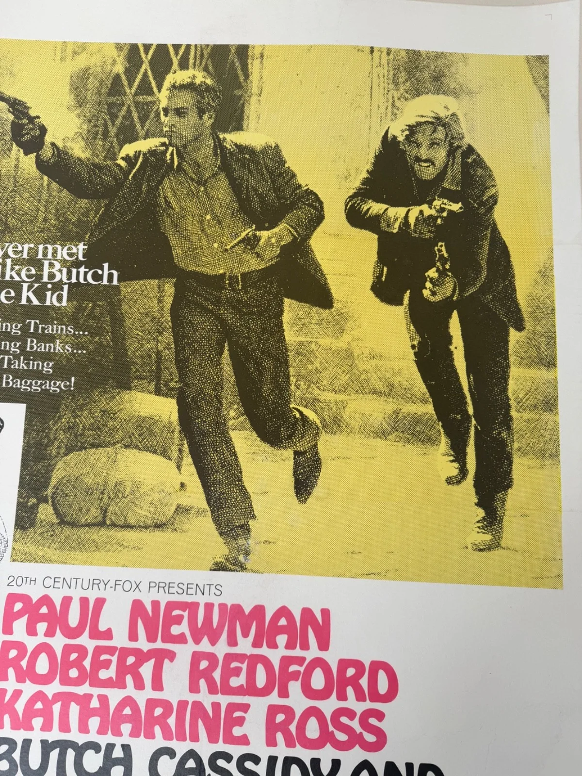 Butch Cassidy and the Sundance Kid Original US One-Style B "Yellow Art Version, изображение 3