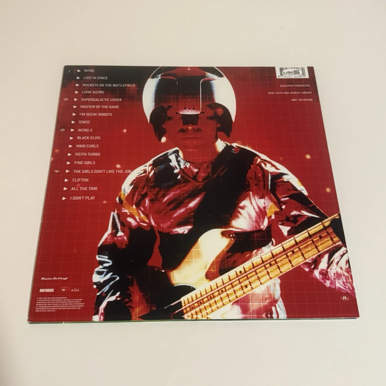 KOOL KEITH SIGNED BLACK ELVIS / LOST IN SPACE VINYL RECORD DR OCTAGON JSA COA, image 2