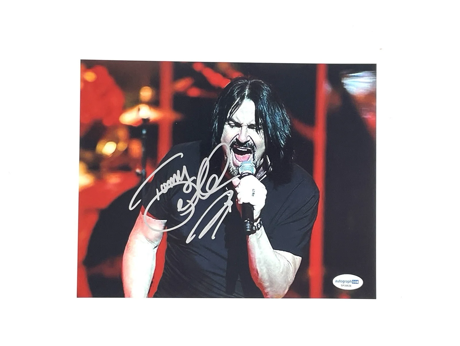 Tommy DeCarlo Boston Lead Vocalist Autographed Hand Signed 8x10 Photo ACOA 🎙️, изображение 2