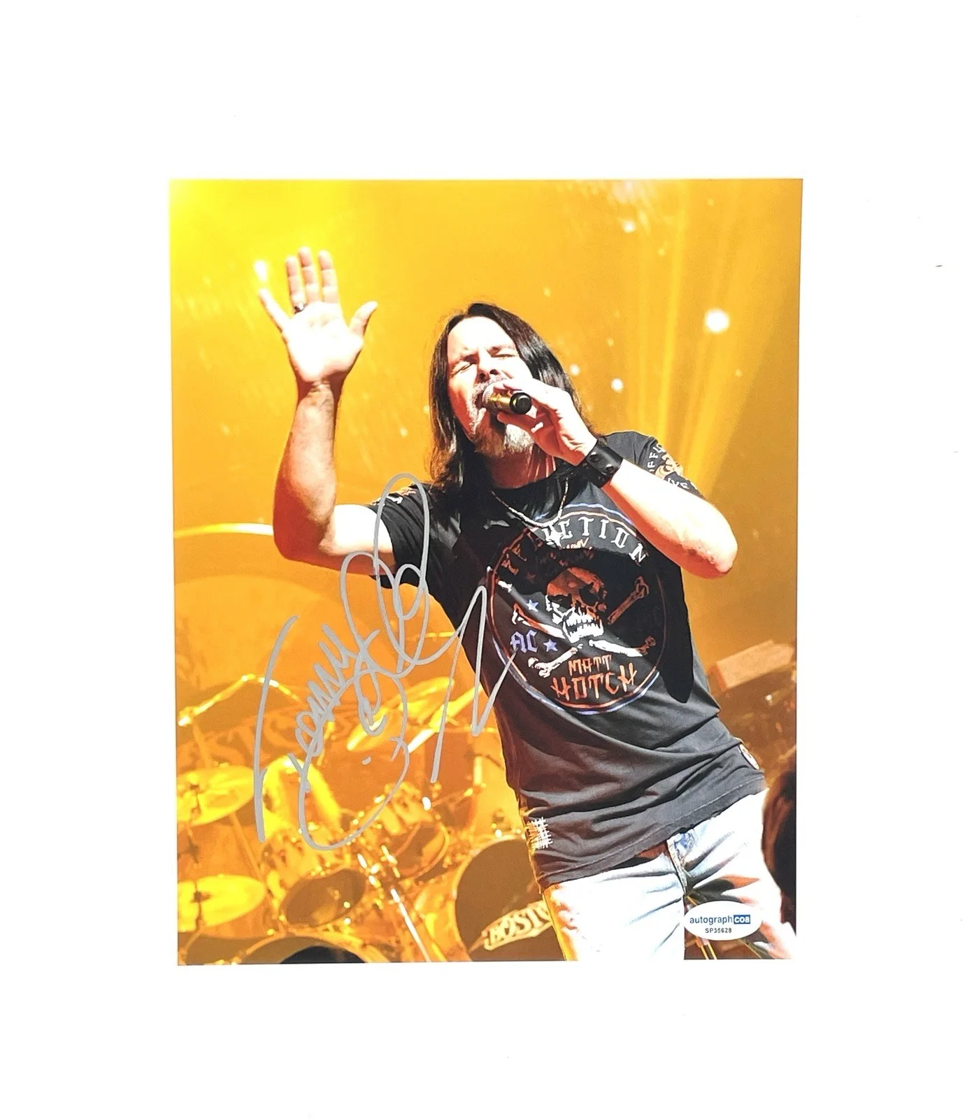 Tommy DeCarlo Lead Singer Of Boston Rare Autographed 8x10 Photo Hand Signed ACOA, изображение 2