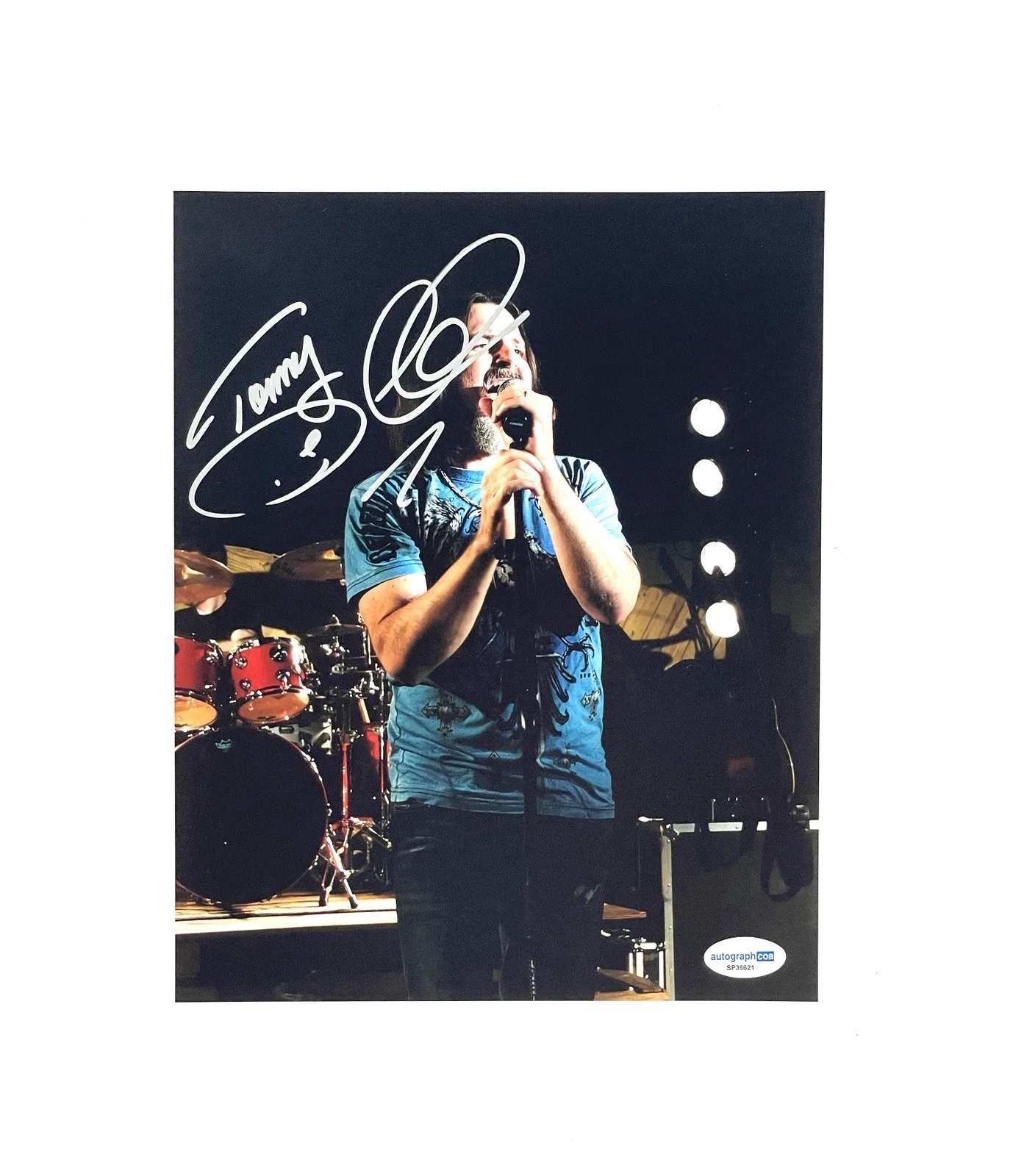 Tommy DeCarlo Boston Lead Vocalist Autographed Hand Signed 8x10 Photo ACOA 🎙️, image 2