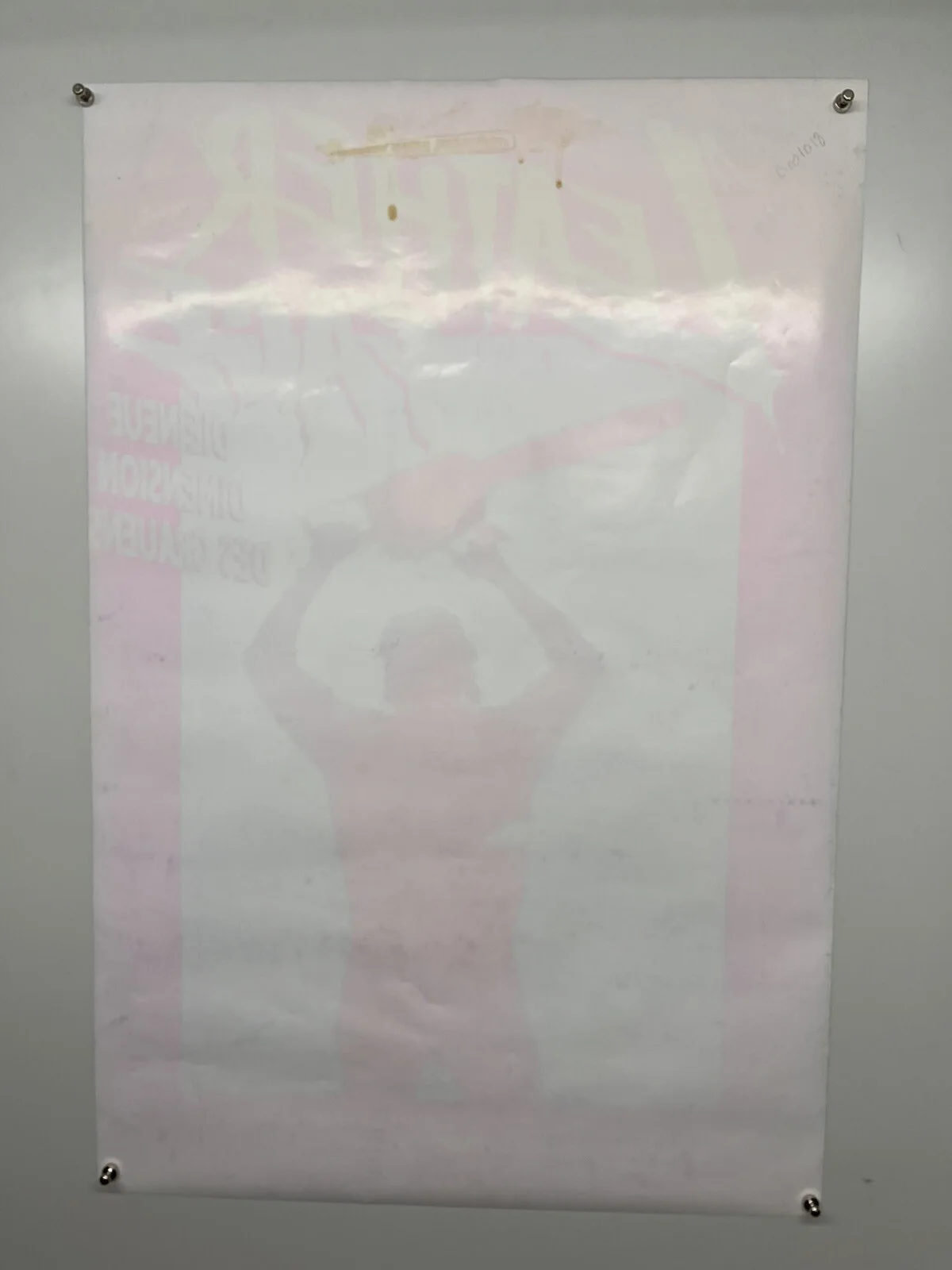Leather Face Poster The Texas Chainsaw Massacre Original Movie Promotional 1991, изображение 2