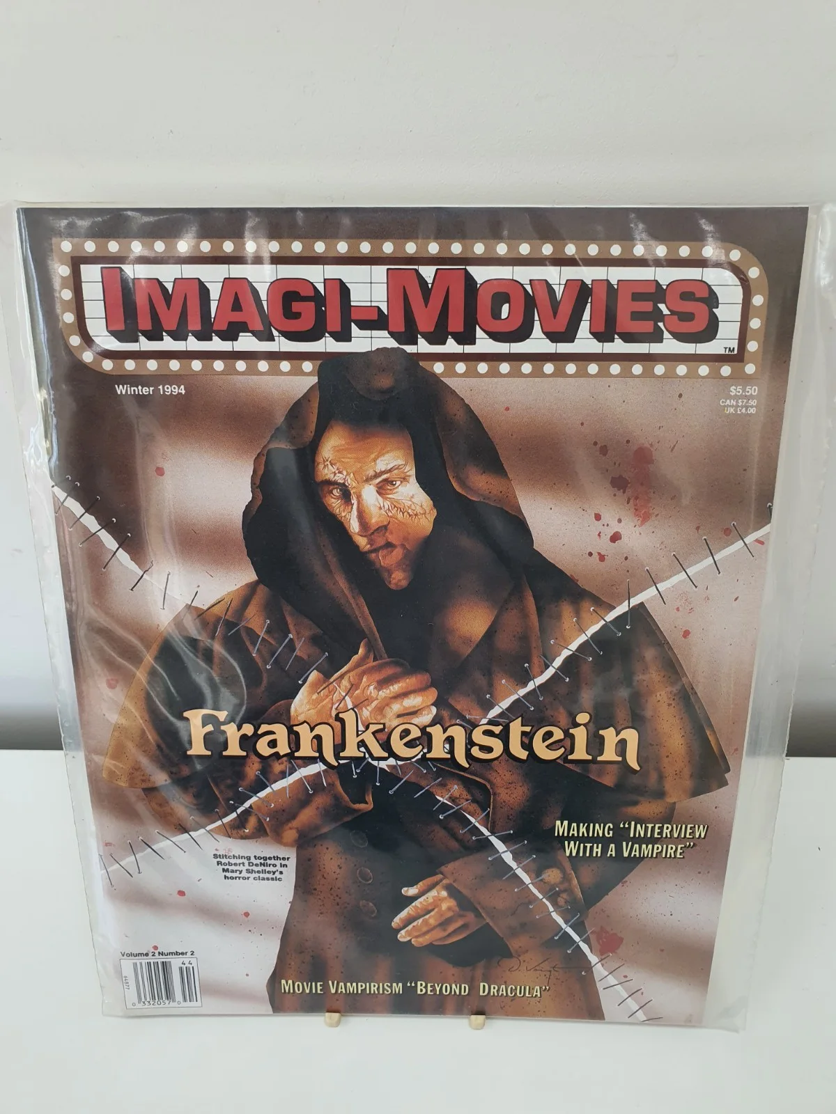 Vintage Frankenstein Imagi Movie Magazine Robert DeNiro 1994, изображение 2