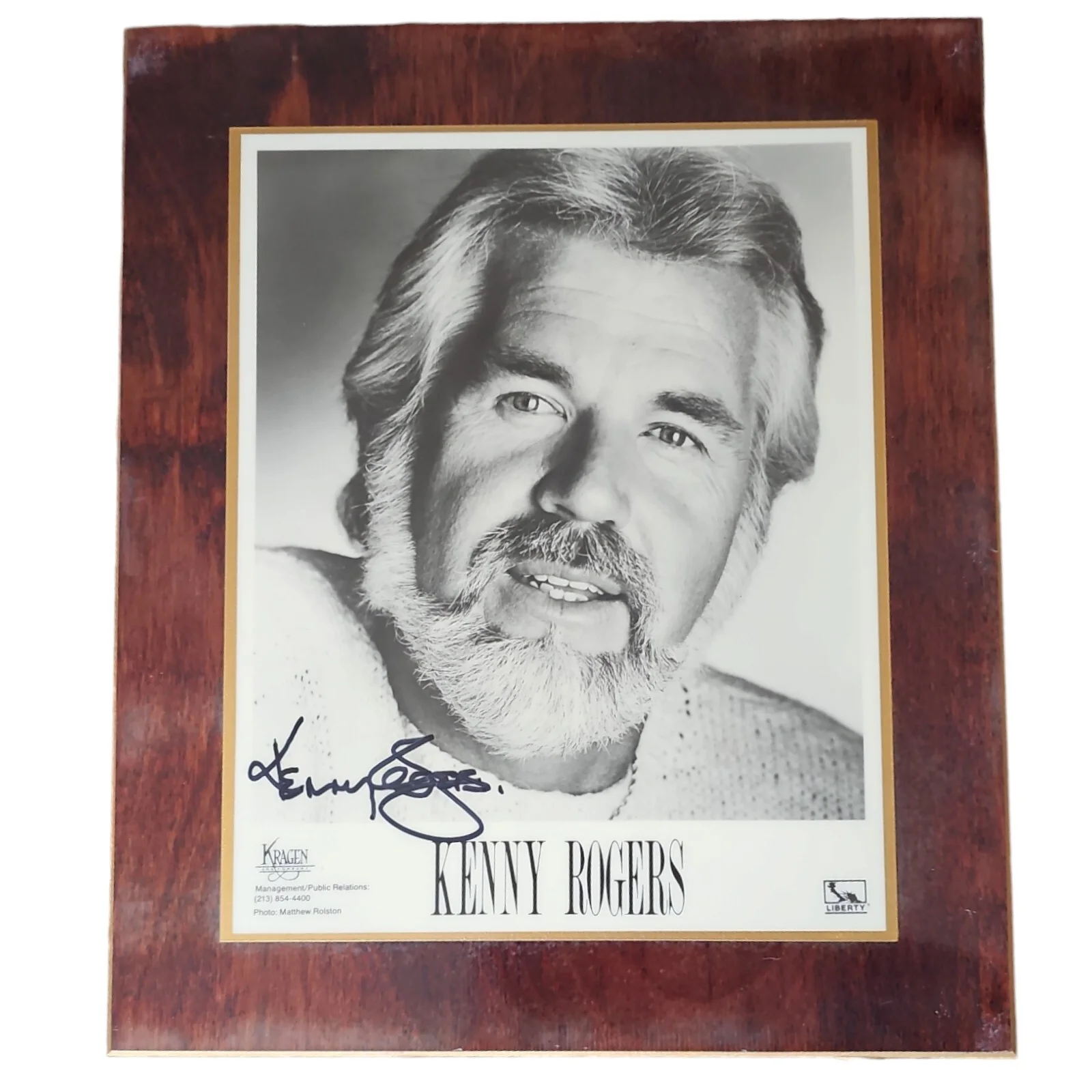 Kenny Rogers Hand Signed Photo 8x10, image 5