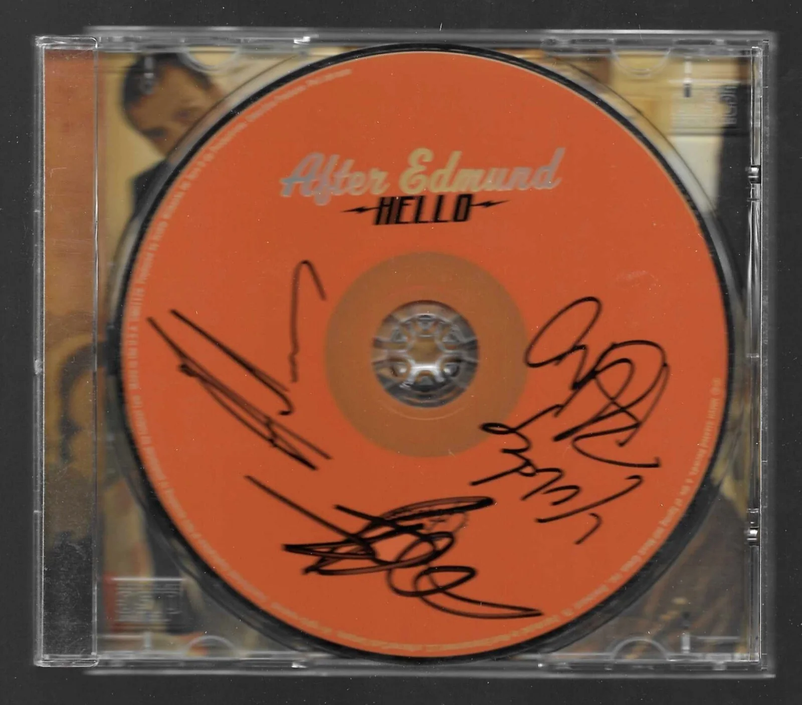 After Edmund autograph signed Hello compact disc CD w/case liner, image 2