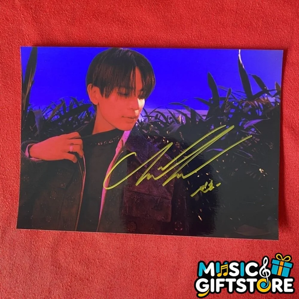 SHINee Minho Autographed Signed Photo 4*6 K-POP COLLECTION AUTOGRAPHED 2025B #MU, изображение 5