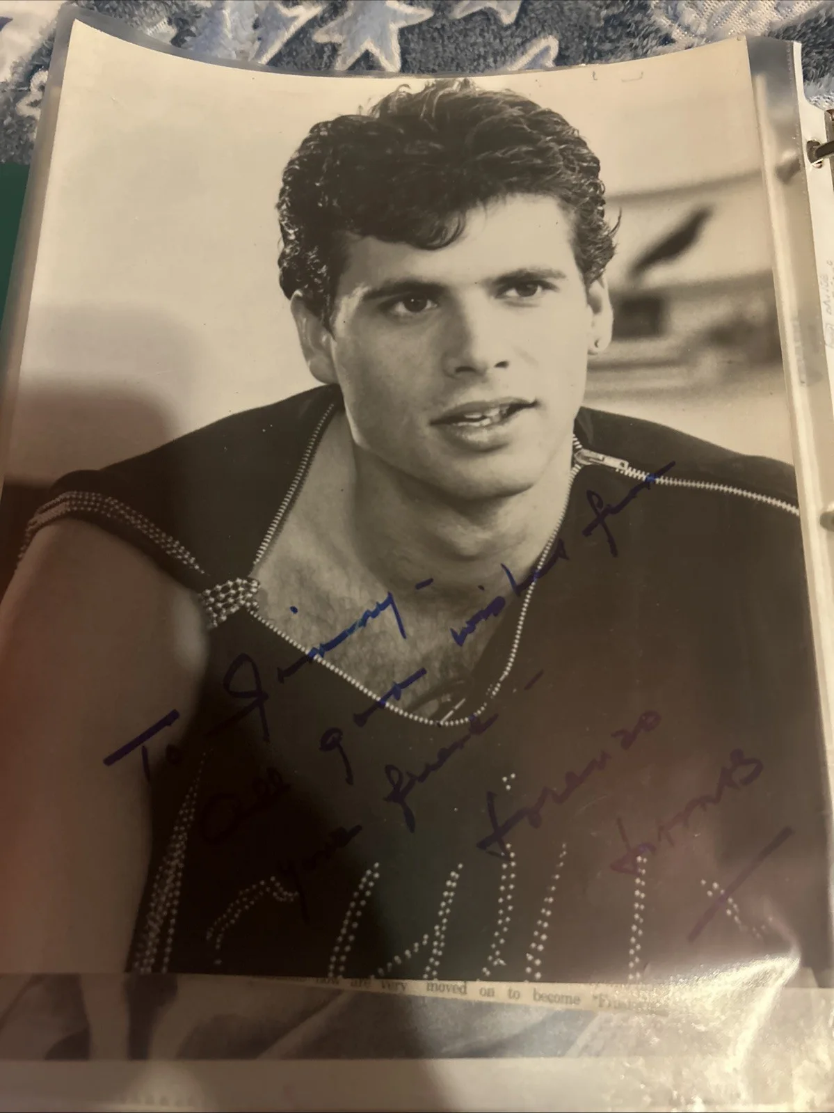 Lorrenzo Lamos — Lorrenzo Lamos Autographed 8 X 10 Black-And-White Photo, изображение 2