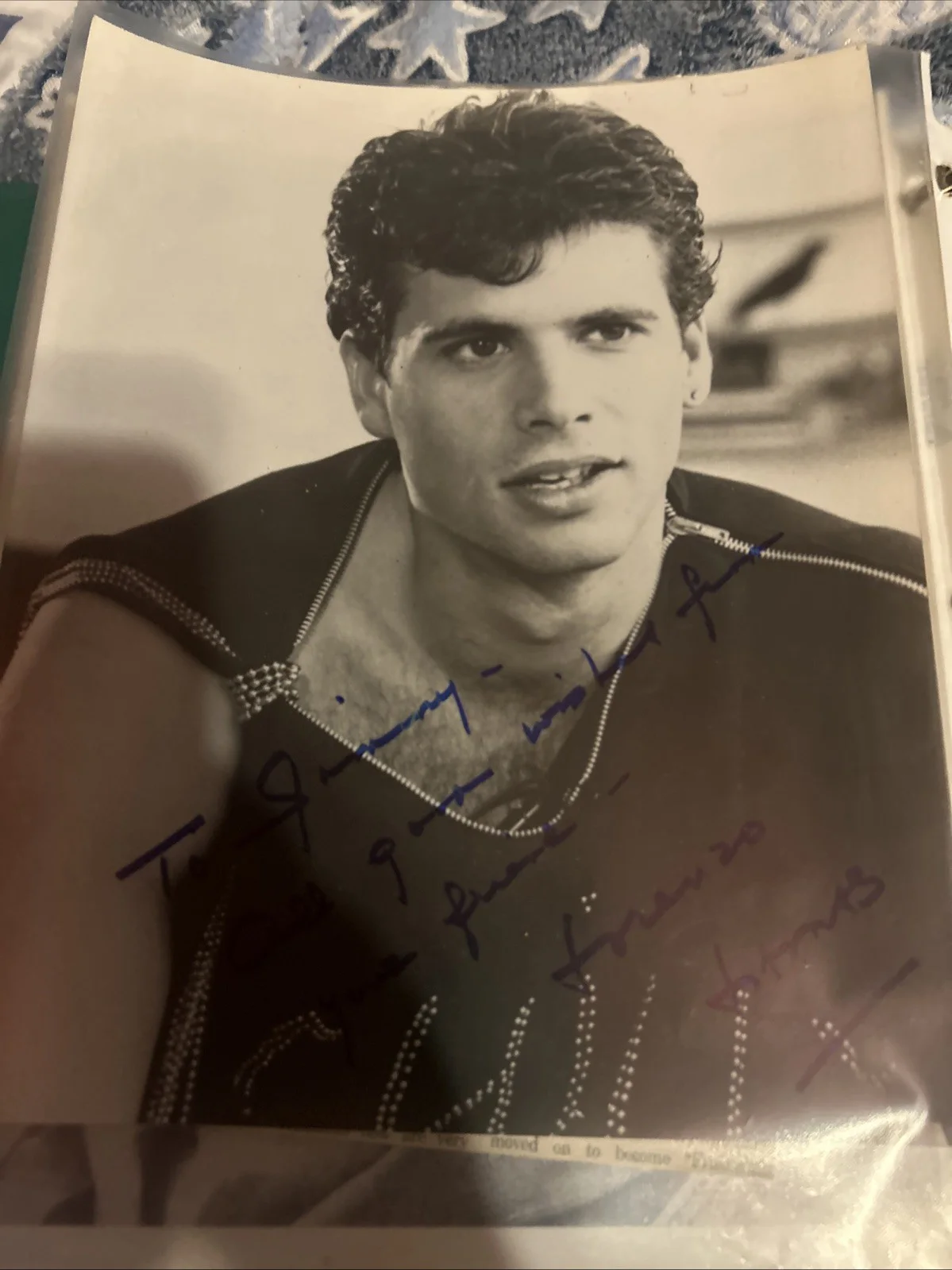 Lorrenzo Lamos — Lorrenzo Lamos Autographed 8 X 10 Black-And-White Photo, изображение 3