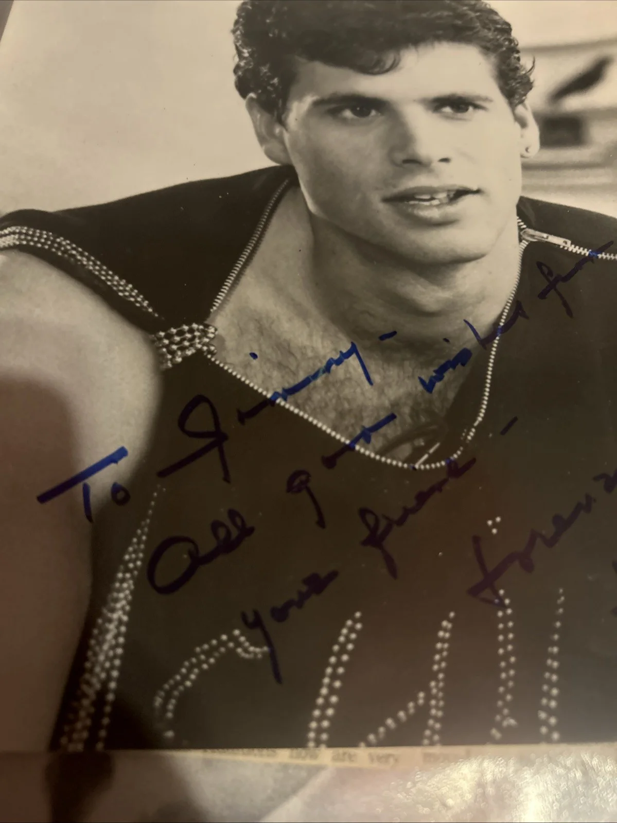 Lorrenzo Lamos — Lorrenzo Lamos Autographed 8 X 10 Black-And-White Photo, изображение 4