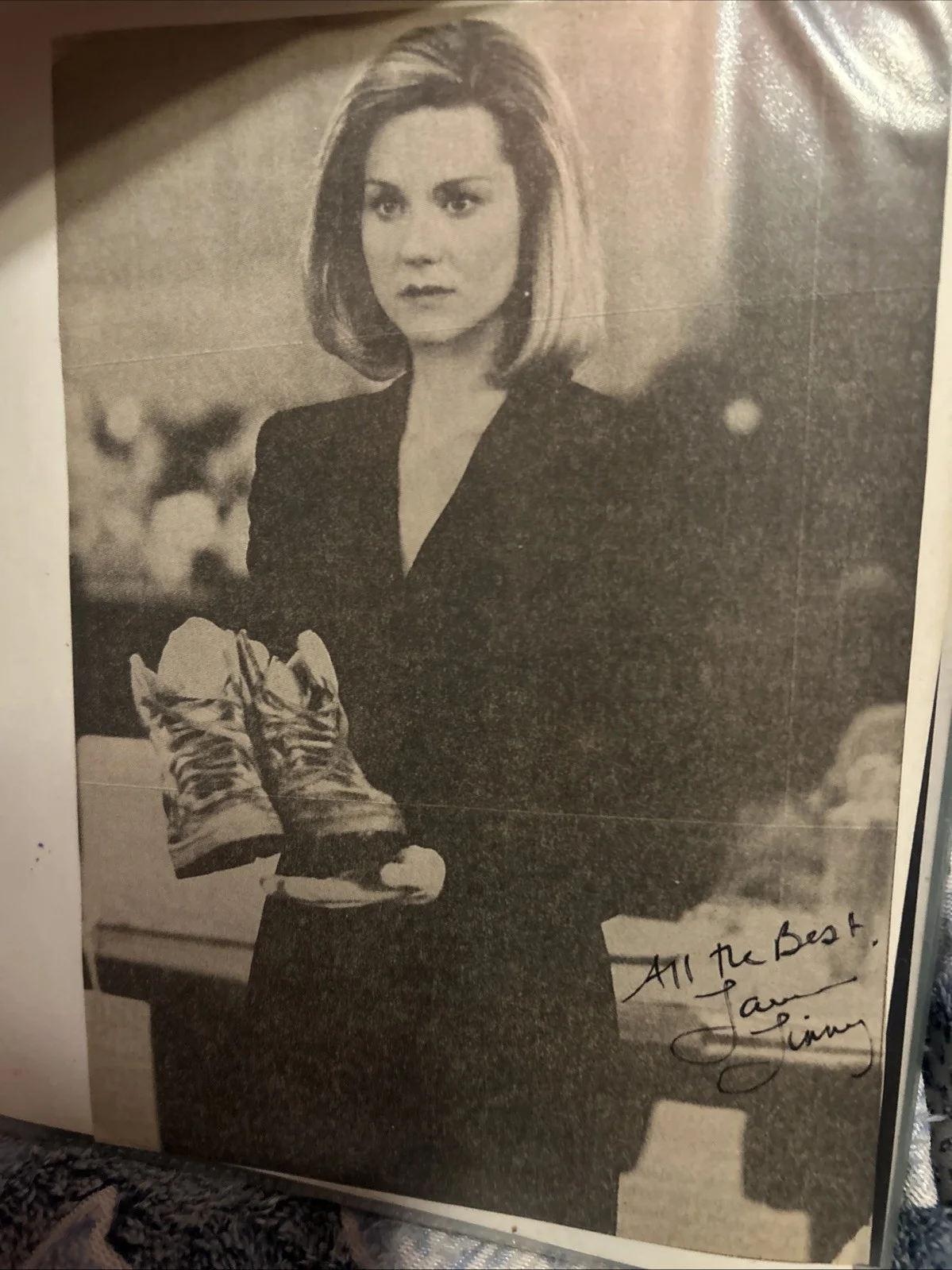 Laura Linny — Laura Linney Signed 8 X 10 Newspaper Photo, изображение 5