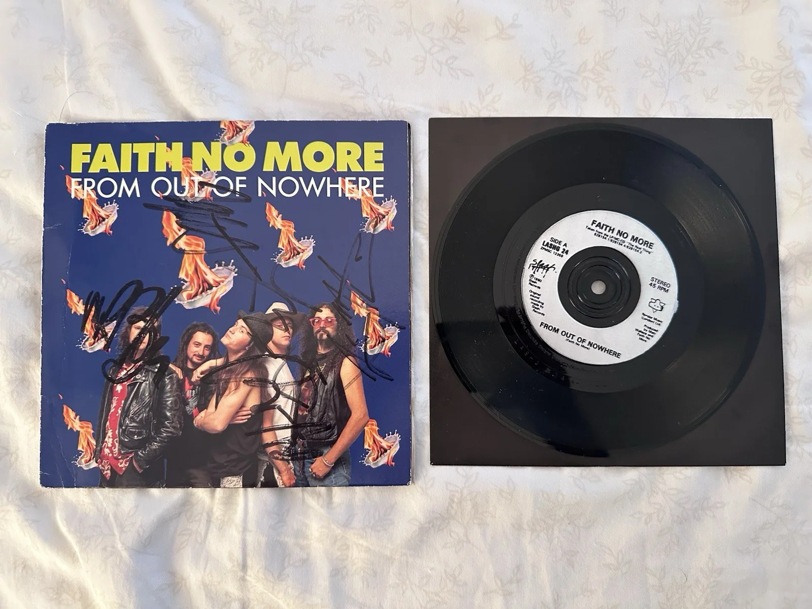 Faith No More From Out of Nowhere Band Signed Record JSA Authenticated, изображение 2