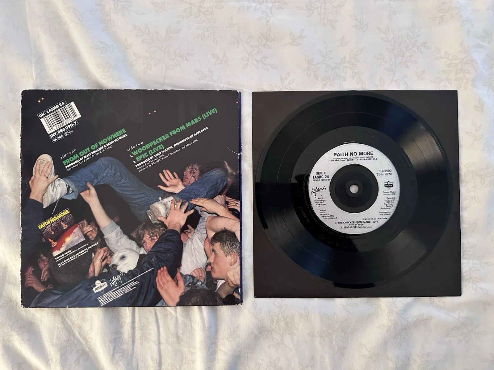 Faith No More From Out of Nowhere Band Signed Record JSA Authenticated, изображение 3