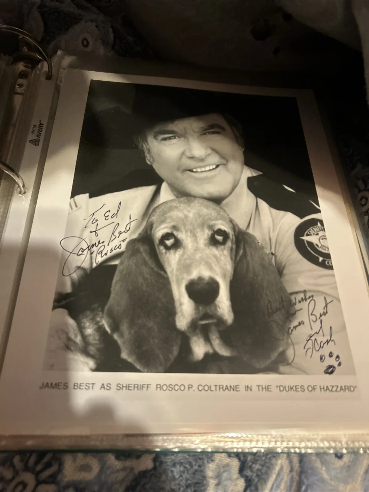 James Best — James Best Dukes Of Hazzard Original Autographed 8 X 10 Black-And-White Photo, изображение 2