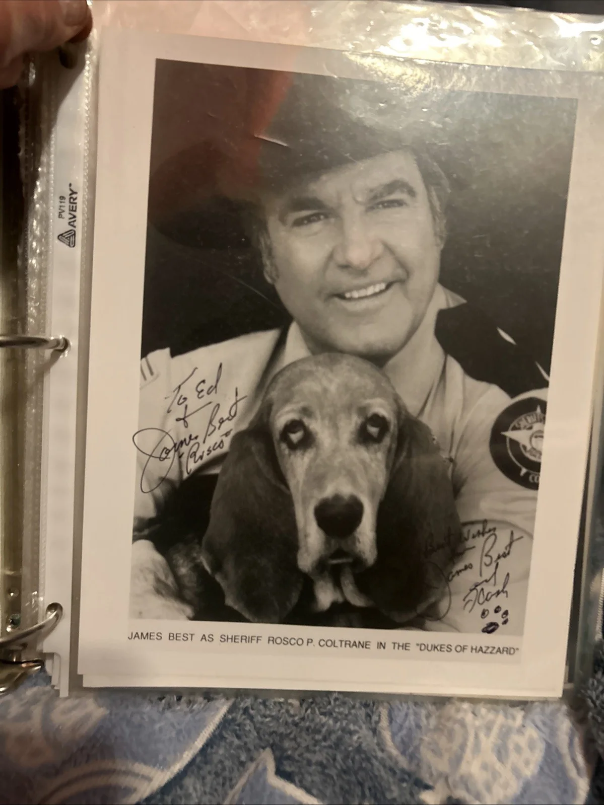 James Best — James Best Dukes Of Hazzard Original Autographed 8 X 10 Black-And-White Photo, изображение 3
