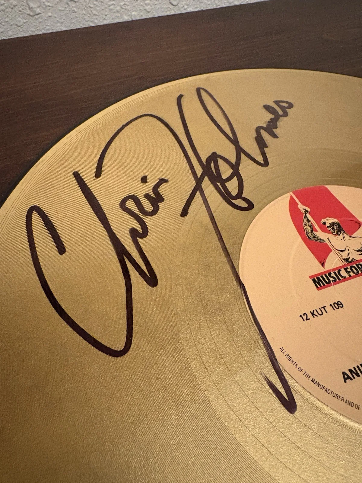 1984 Gold Vinyl Signed / Autographed By Blackie Lawless And Chris Holmes COA, изображение 2