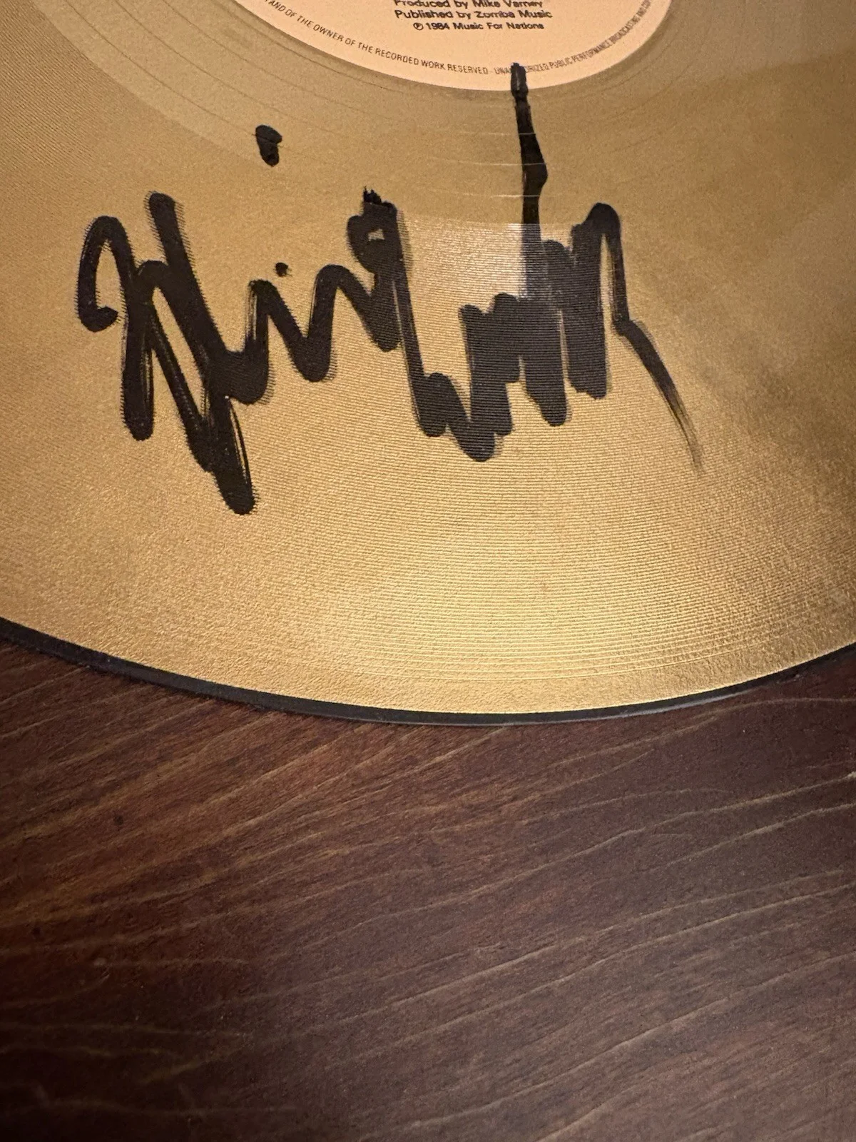 1984 Gold Vinyl Signed / Autographed By Blackie Lawless And Chris Holmes COA, изображение 3
