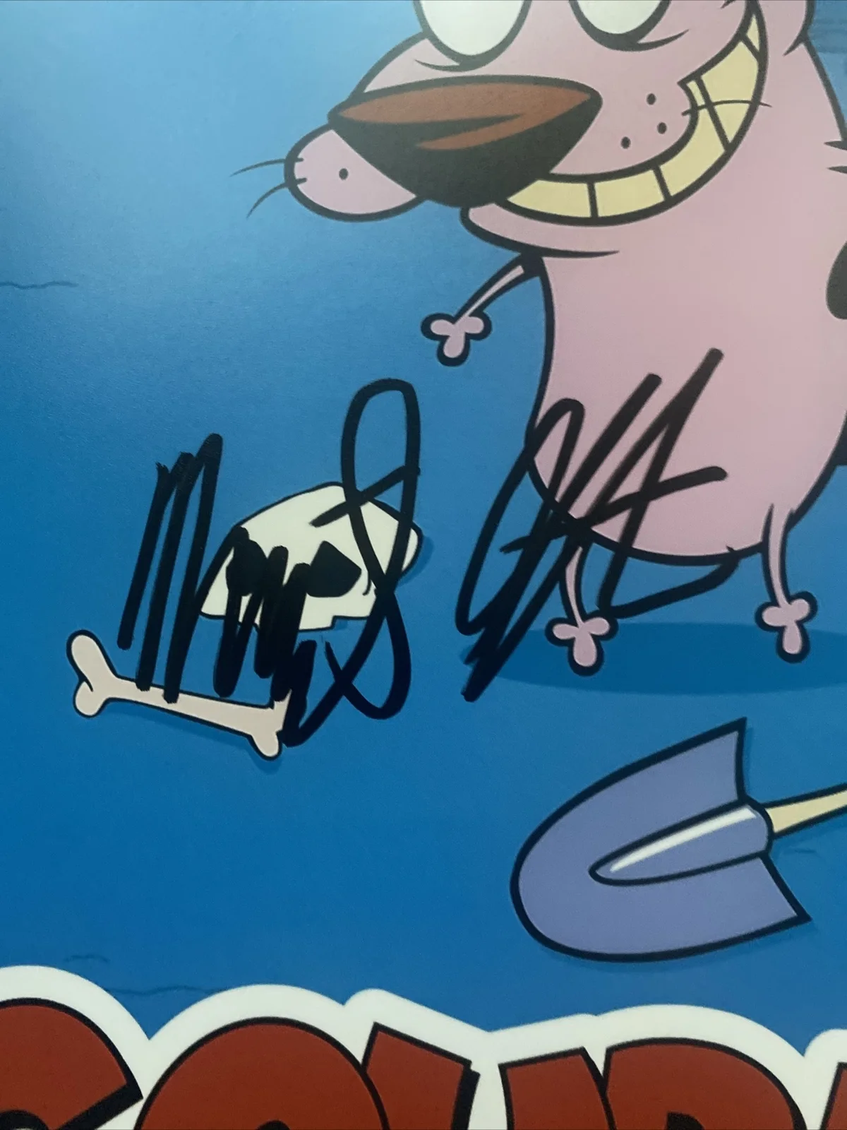 Marty Grabstein Courage The Cowardly Dog Signed 8x10 Photo Beckett BAS, image 2