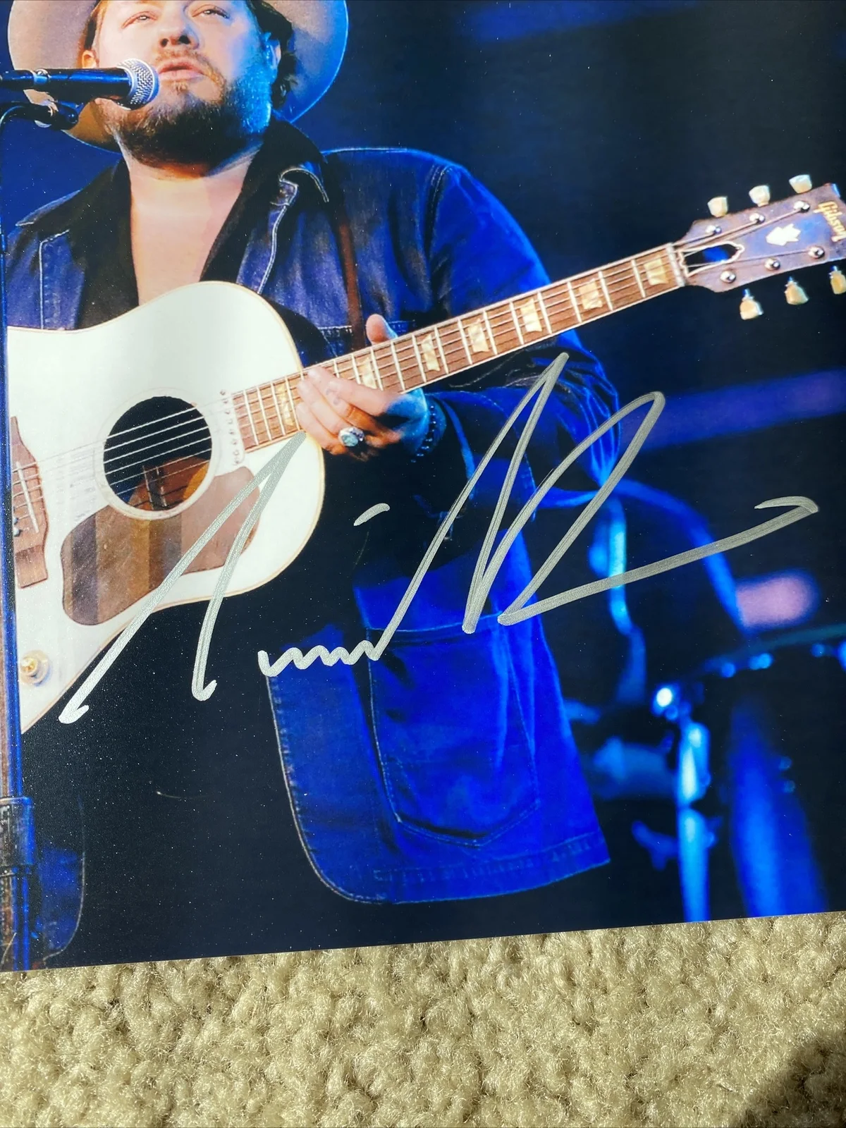 Nathaniel Rateliff Singer Signed Autographed 8x10 Photo Beckett BAS, изображение 2