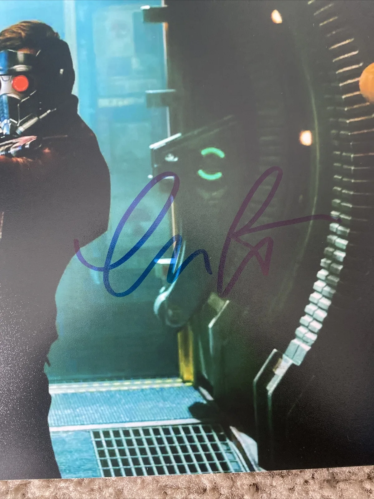 Chris Pratt Guardians Of The Galaxy Signed 8x10 Photo Beckett BAS, изображение 2