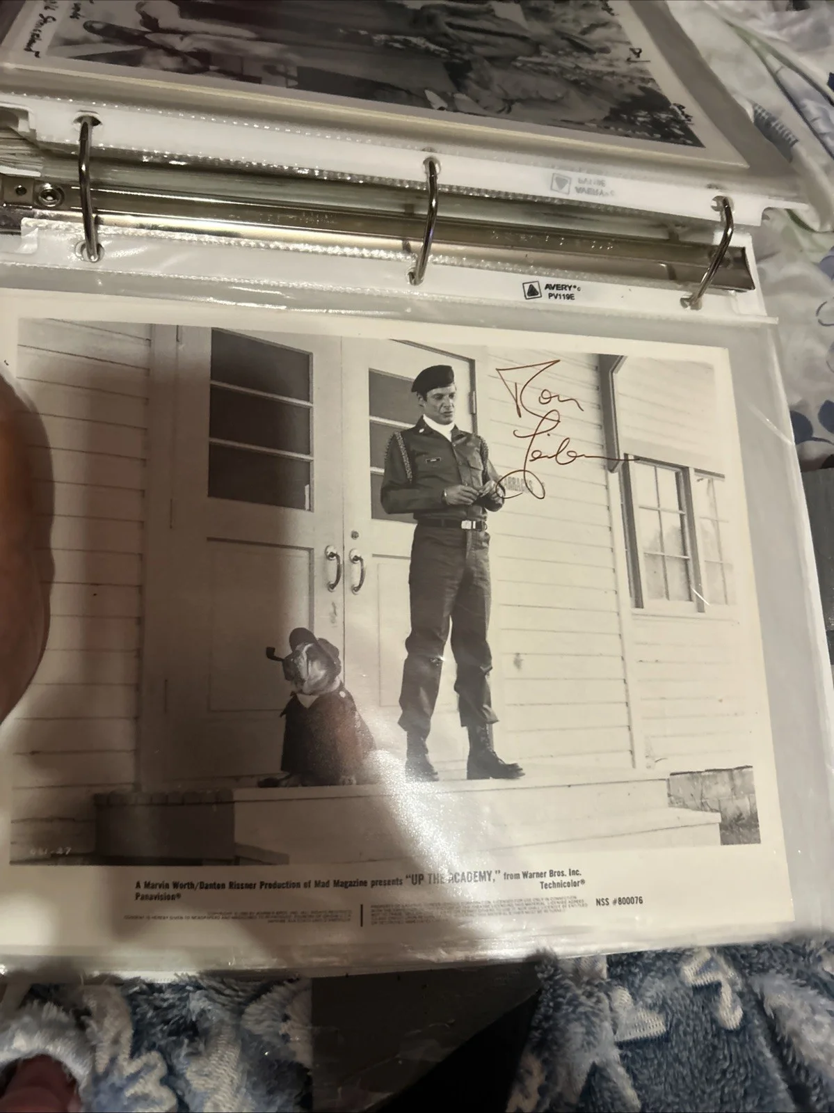 Ron Leibman — Ron Leibman Autographed 8 X 10 Black-And-White Up The Academy Photo