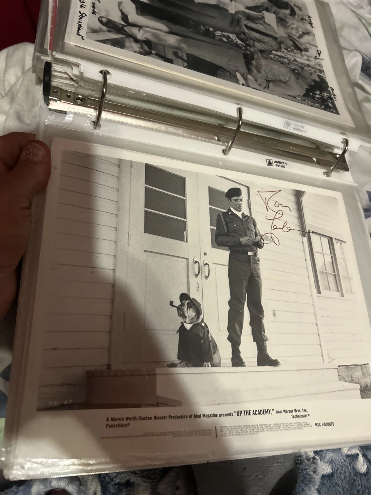 Ron Leibman — Ron Leibman Autographed 8 X 10 Black-And-White Up The Academy Photo, изображение 3