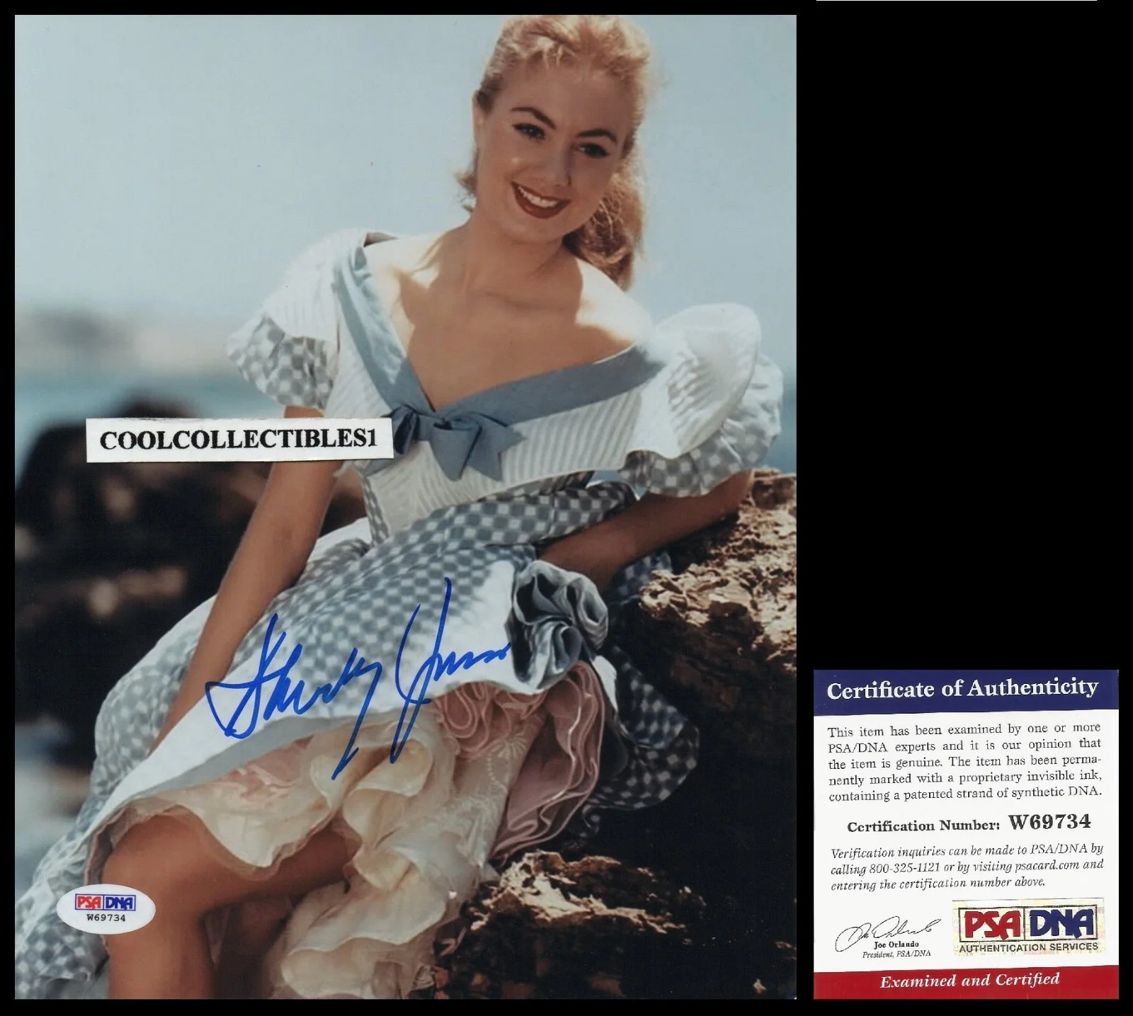 Shirley jones — SHIRLEY JONES "THE PARTRIDGE FAMILY" HAND SIGNED 8X10 COLOR PHOTO PSA/DNA COA