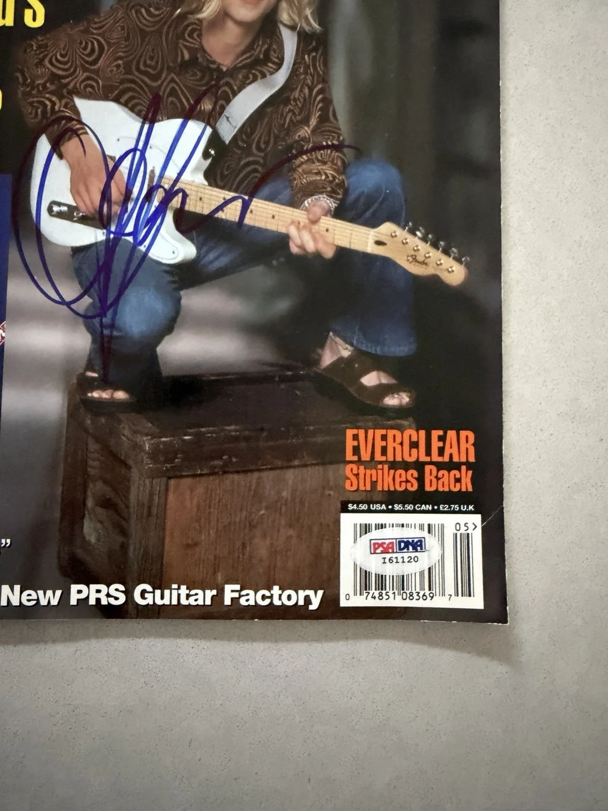 Jonny Lang signed autographed Guitar Shop Magazine 1998 PSA/DNA COA Guitar Blues, image 2