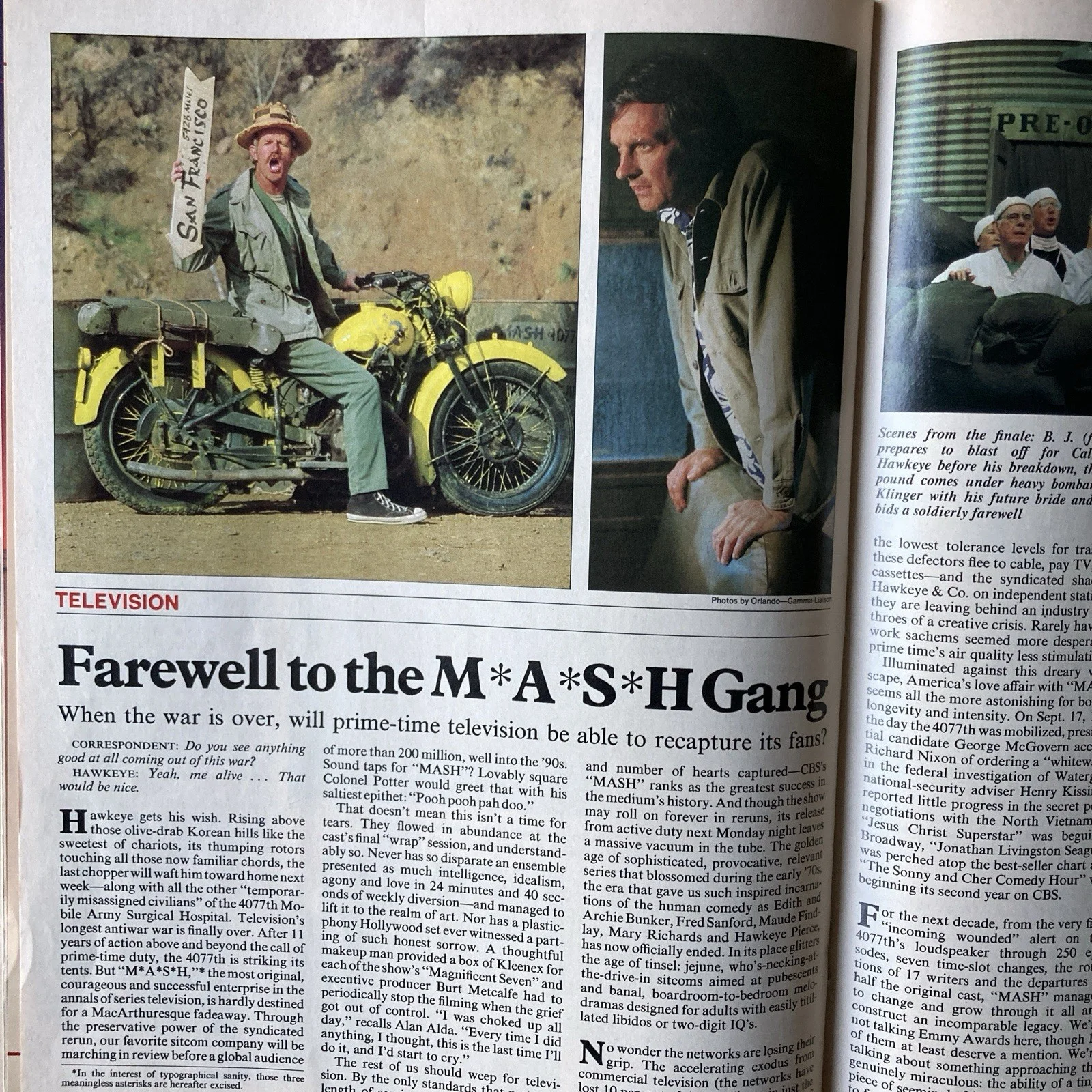 Mike Farrell — Mike Farrell Signed Newsweek Magazine February 28 1983 "M*A*S*H" Finale No Label, изображение 5