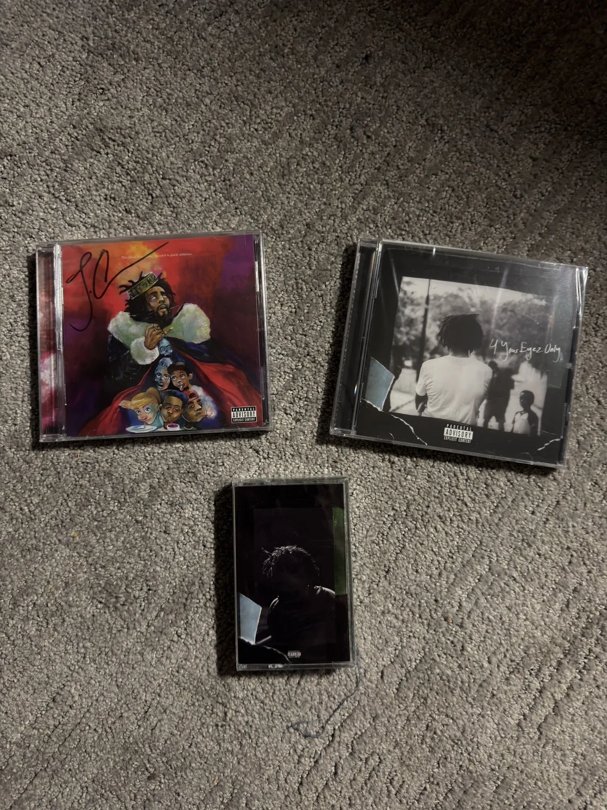 J. Cole Signed Album KOD, Vinyl Rare 4 Your Eyez Only Cassette, and CD. Sealed, изображение 4