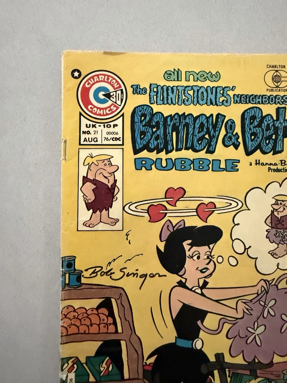 Bob Singer — Bob Singer autographed signed Flintstones Comic Book 8x10 photo Beckett BAS coa, изображение 3