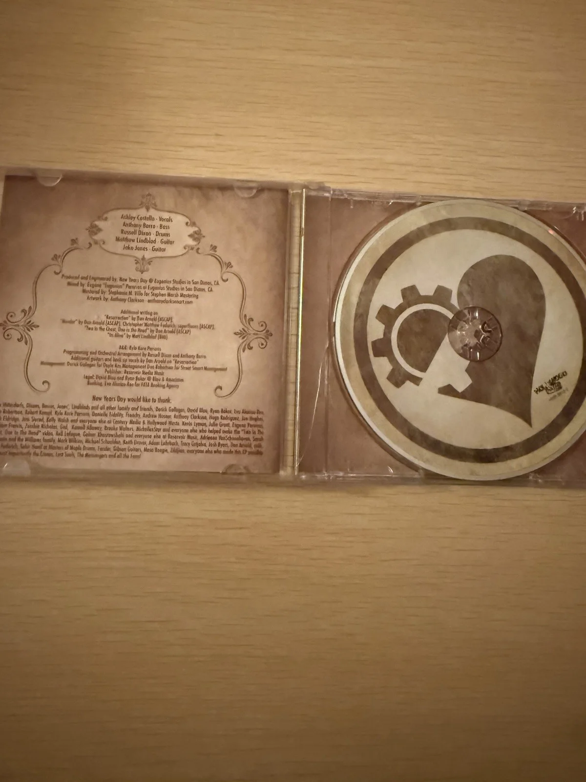 Ashley Costello Signed New Years Day Cd, image 4