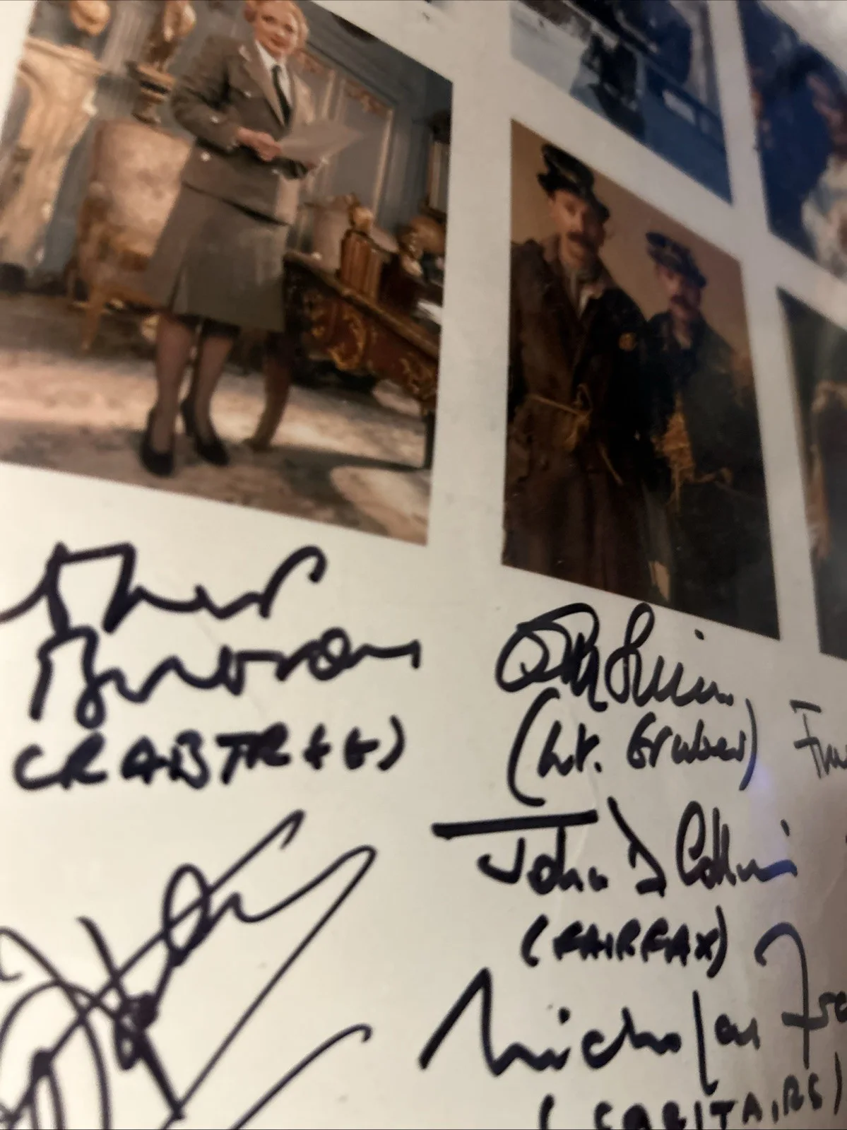 John D Collins Francesca Gonshaw — Allo Allo Cast Signed Autographed 8 X 10 Color Photo, изображение 2