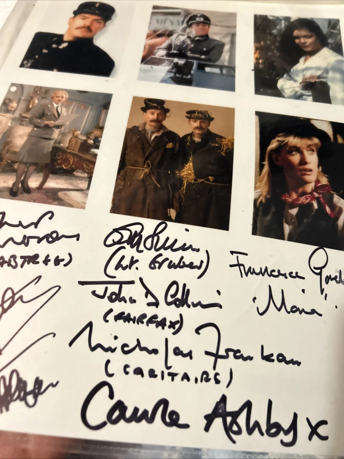 John D Collins Francesca Gonshaw — Allo Allo Cast Signed Autographed 8 X 10 Color Photo, изображение 4
