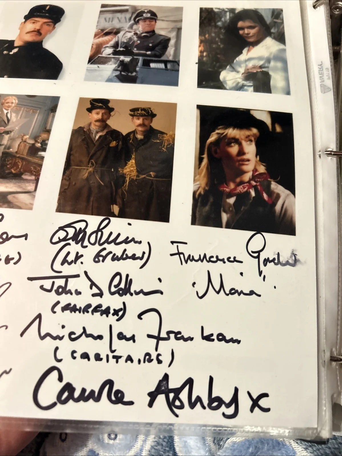 John D Collins Francesca Gonshaw — Allo Allo Cast Signed Autographed 8 X 10 Color Photo, изображение 5