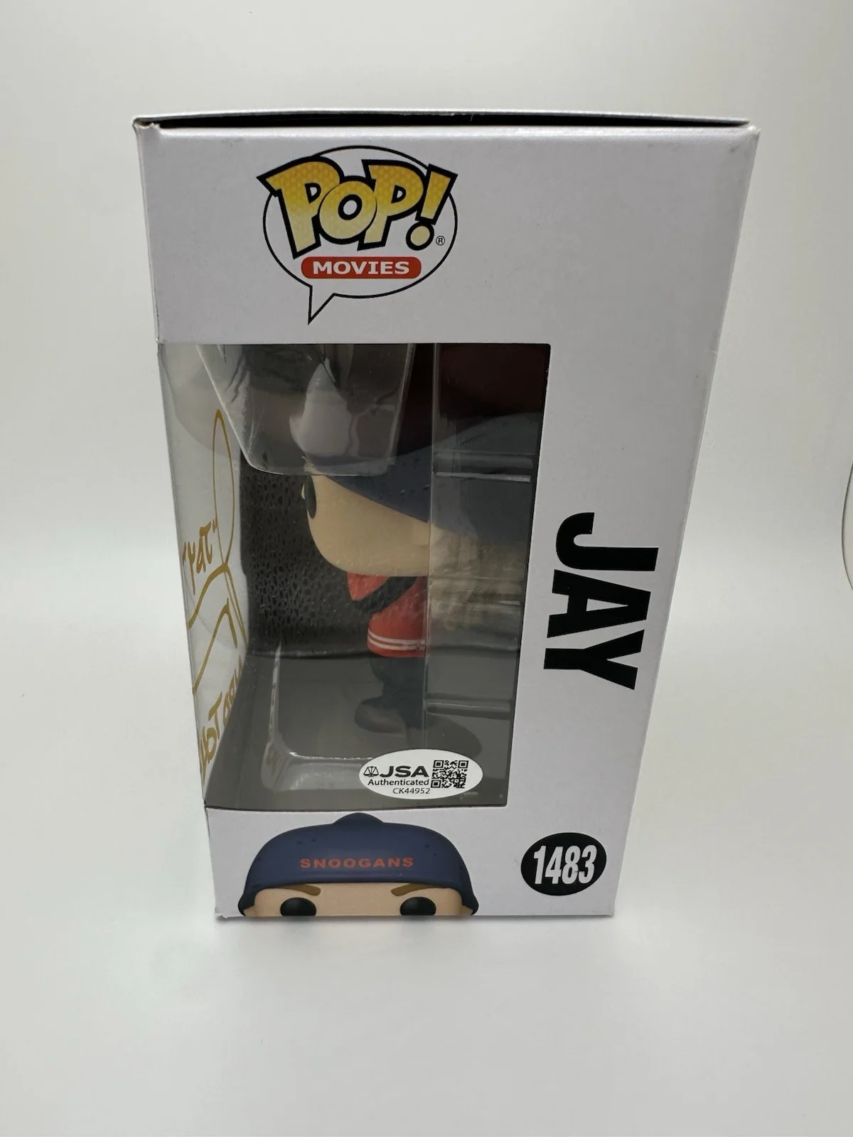 JASON MEWES SIGNED JAY FUNKO POP ‘CLERKS 3’ +”NOOTCH!” & JAY INSC. JSA COA, image 3