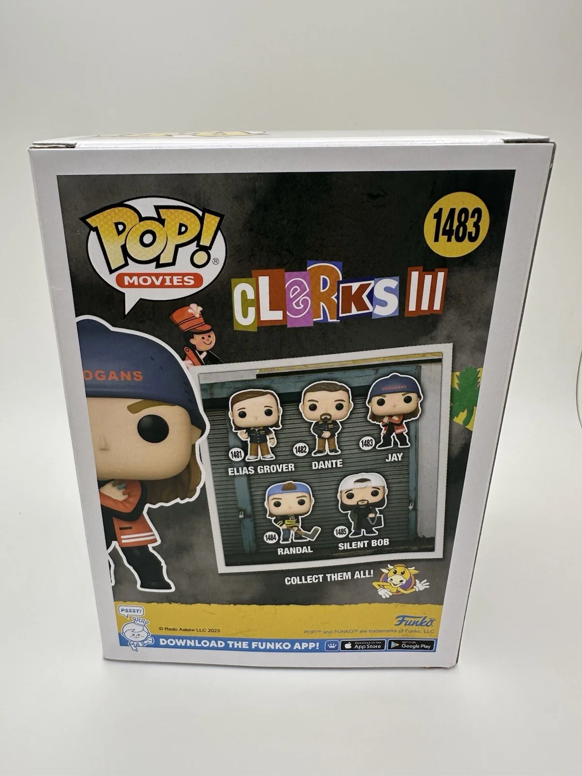 JASON MEWES SIGNED JAY FUNKO POP ‘CLERKS 3’ +”NOOTCH!” & JAY INSC. JSA COA, image 4