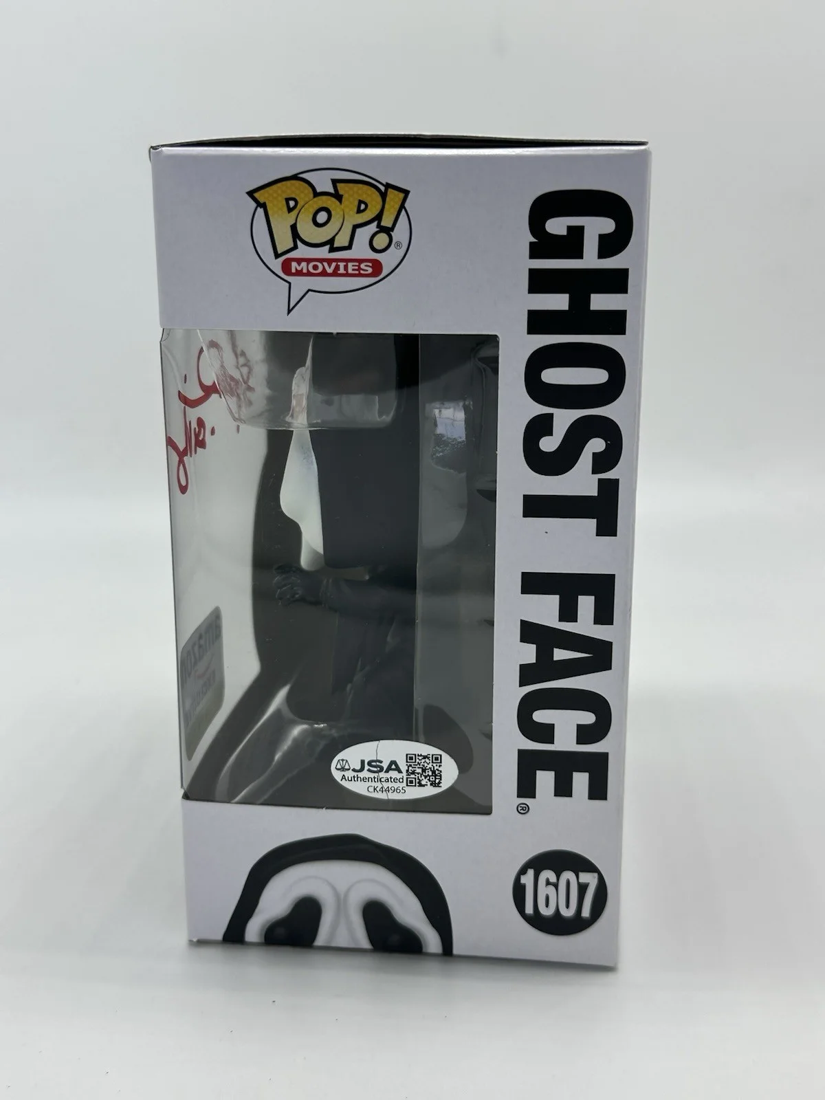 SKEET ULRICH SIGNED GHOSTFACE FUNKO POP GITD EXCL. +BILLY SCREAM CN JSA COA, image 3